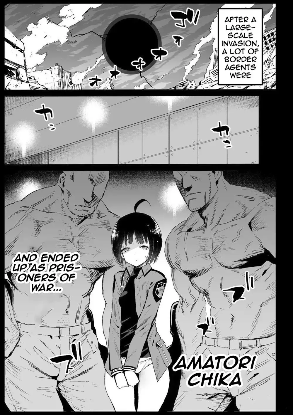 [Ma-kurou] Amatori Chika 14 Sai Warui Ossan ni Okasareru! | World Trigger Border Rape file Fhentai - Page 3