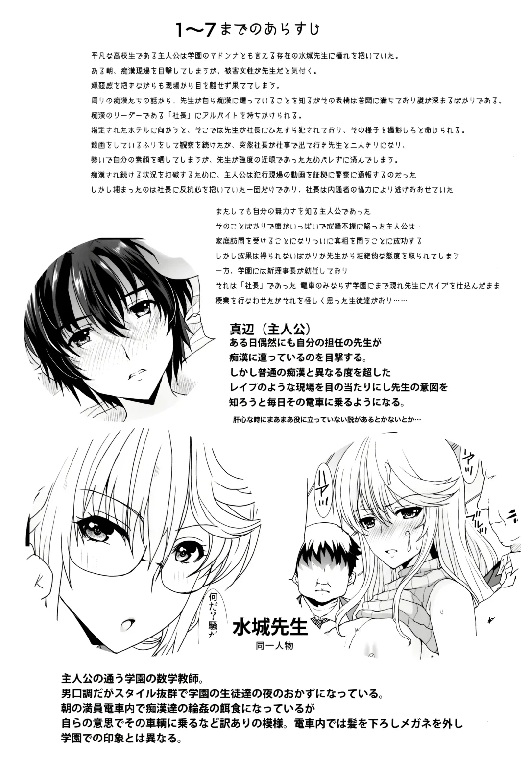 [Hatoya Mameshichi] Akogare no Sensei wa Chikan Densha de Choukyouzumi Deshita Eto Matome Plus Fhentai - Page 3