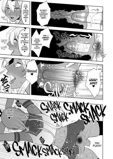 [Aimaitei Umami] Kasshoku Otokonoko DeliHeal no Erohon ~Yattekita Shimakaze-kun wa Daigaku no Charai Kouhai de――?! Hen | Tan Crossdressing Call Boy (decensored) Fhentai - Page 16