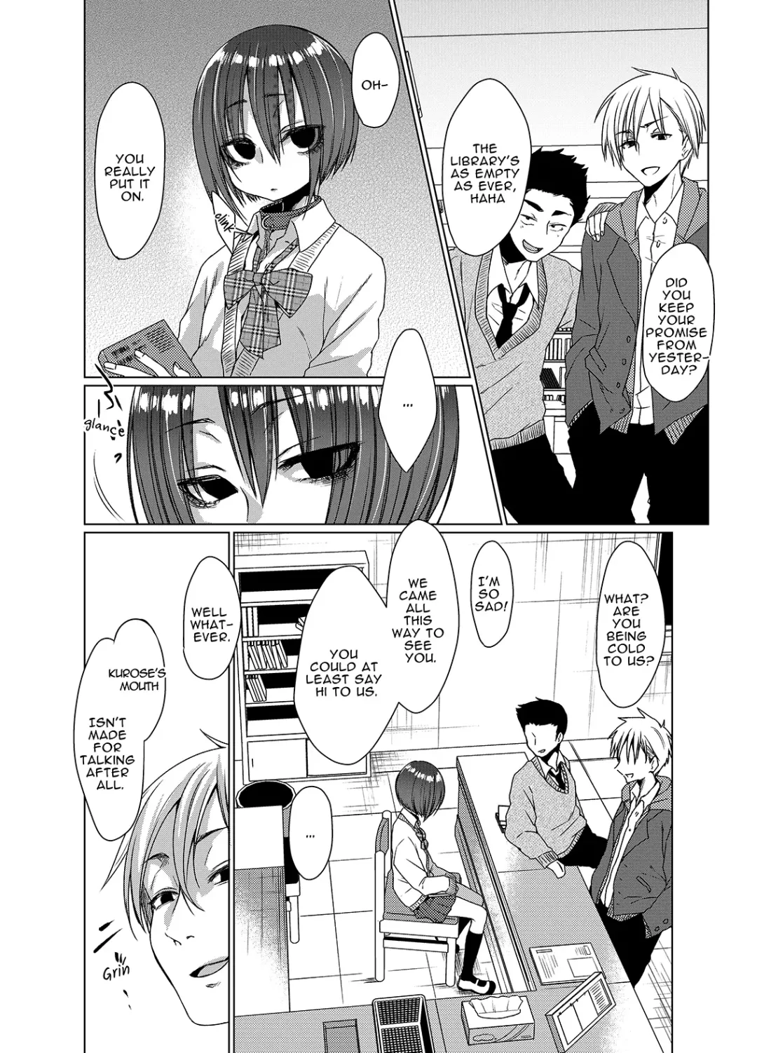 [Dancyo] Mukuchi na Kurose-san wa Orera no Iinari | Quiet Girl Kurose is at Our Beck & Call Fhentai.net - Page 3