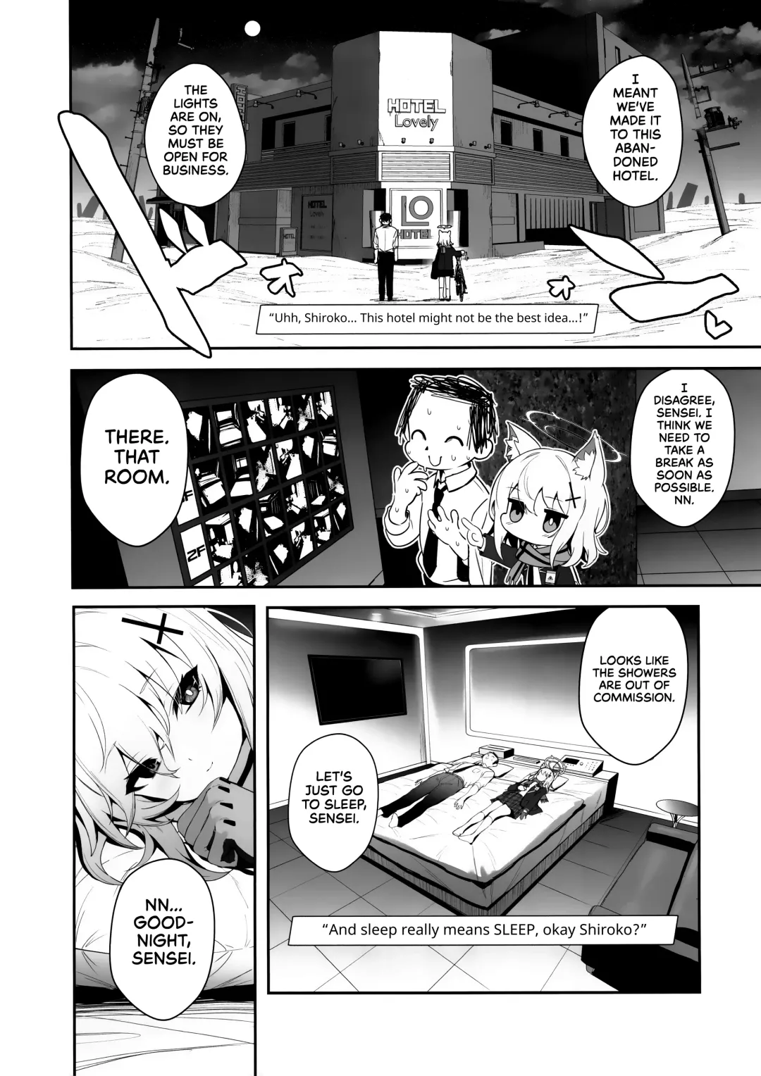 [Ulrich] ByuruAka ~Seiyoku Tuyotuyo Shiroko to LoveHo Ecchi~ | Blyew Archive ~Being Taken To A Love Hotel By An EXTREMELY Horny Shiroko~ Fhentai - Page 3