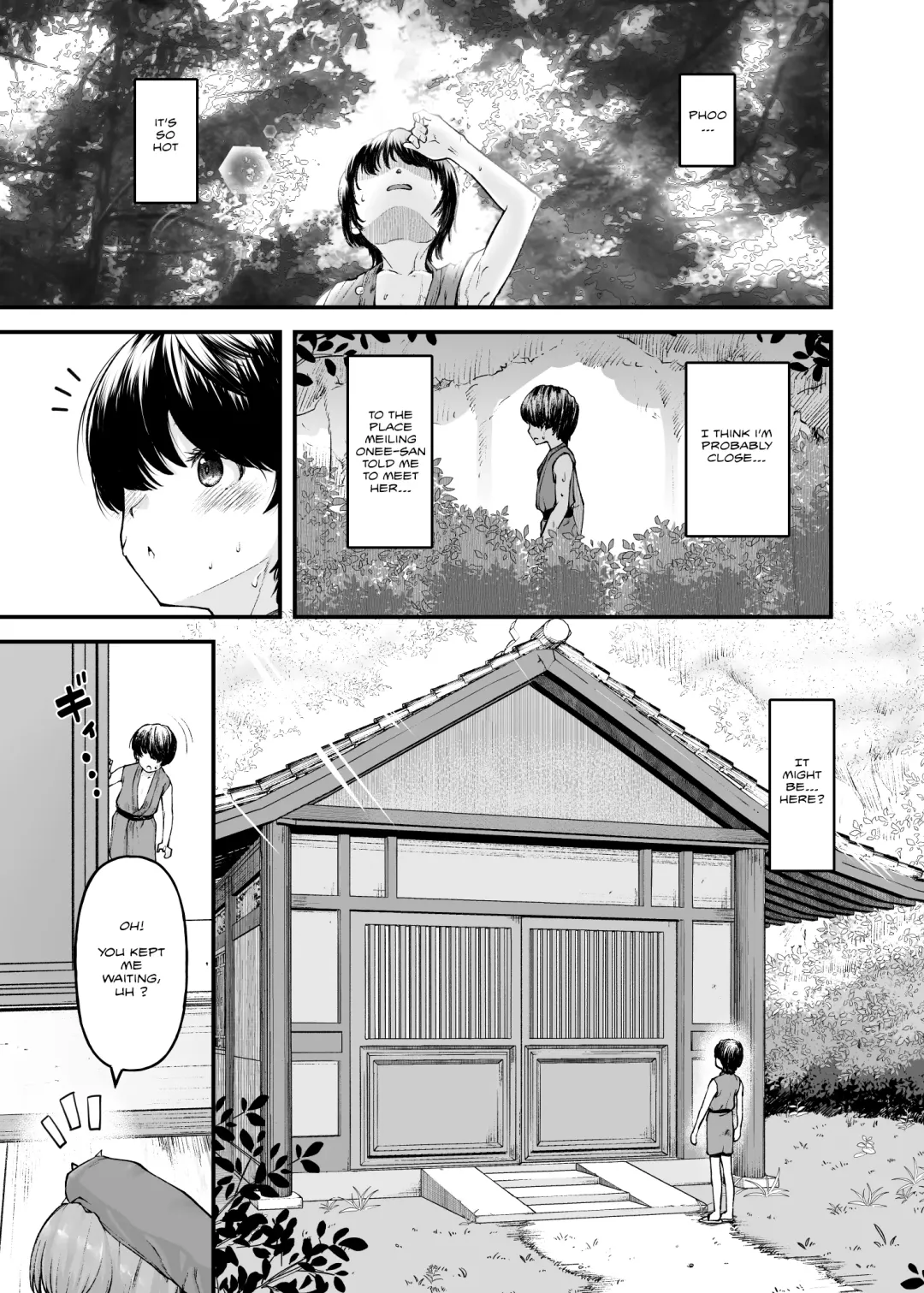 [Johnny] Monban no Onee-san no Asedaku Milk Oppai | Indulging in the Sweaty Breast Milk of the Gatekeeper Onee-san Fhentai - Page 3