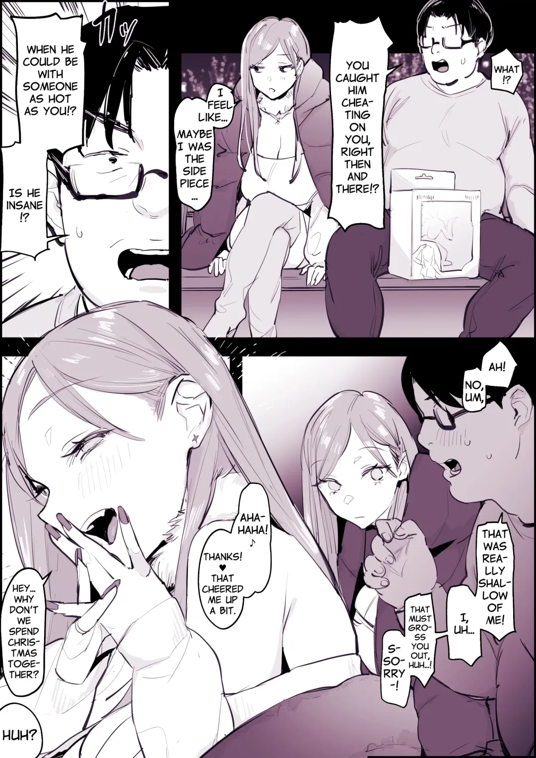 [Poriuretan] Shoushin Gal to Seinaru Ichiya | Holy Night with a Heartbroken Gal Fhentai - Page 2