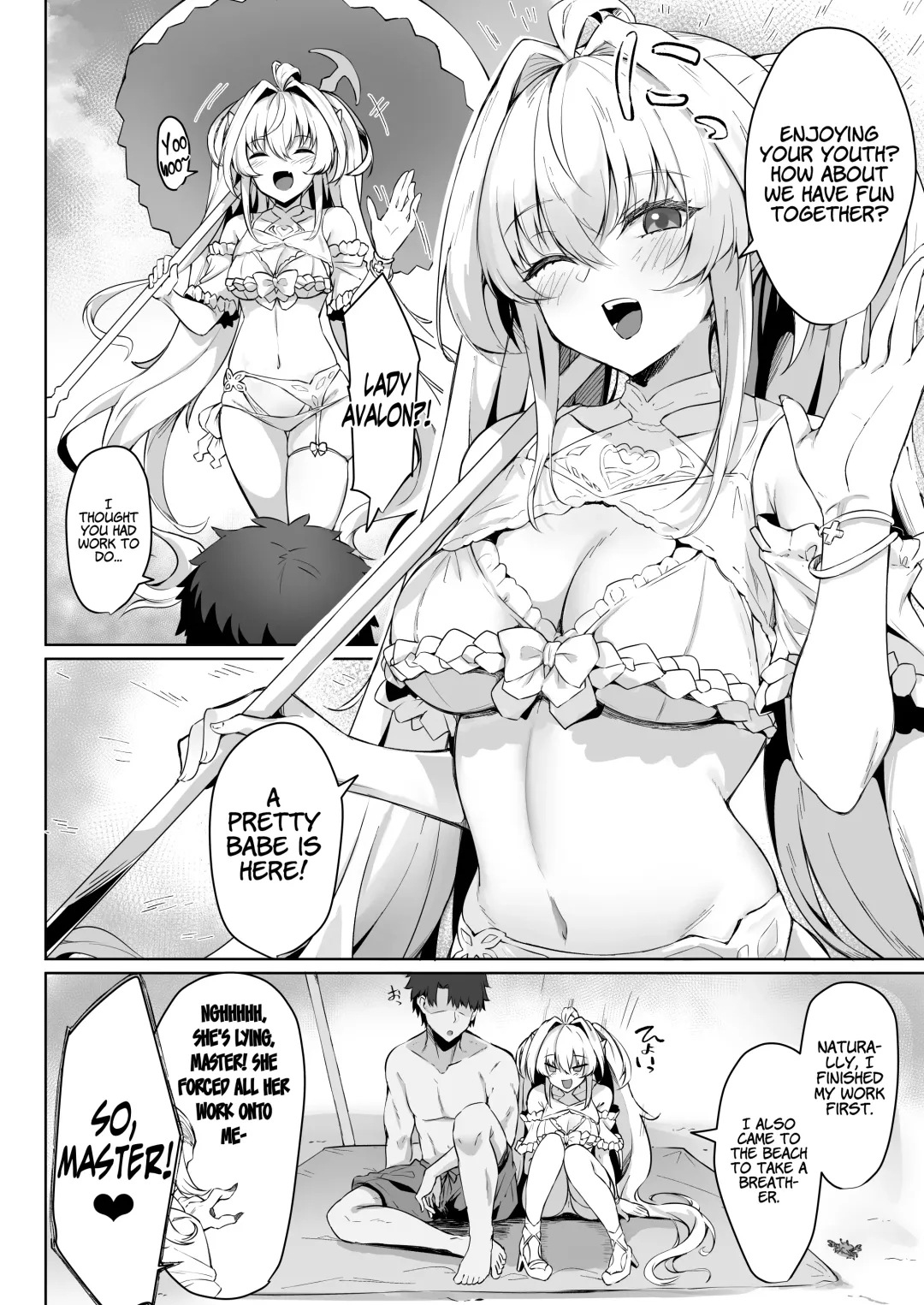 [Kazamitiu] Manatsu no Chaldea Summer Vacation Lady Avalon Hen | Chaldea Midsummer Vacation Lady - Avalon Edition (decensored) Fhentai - Page 4