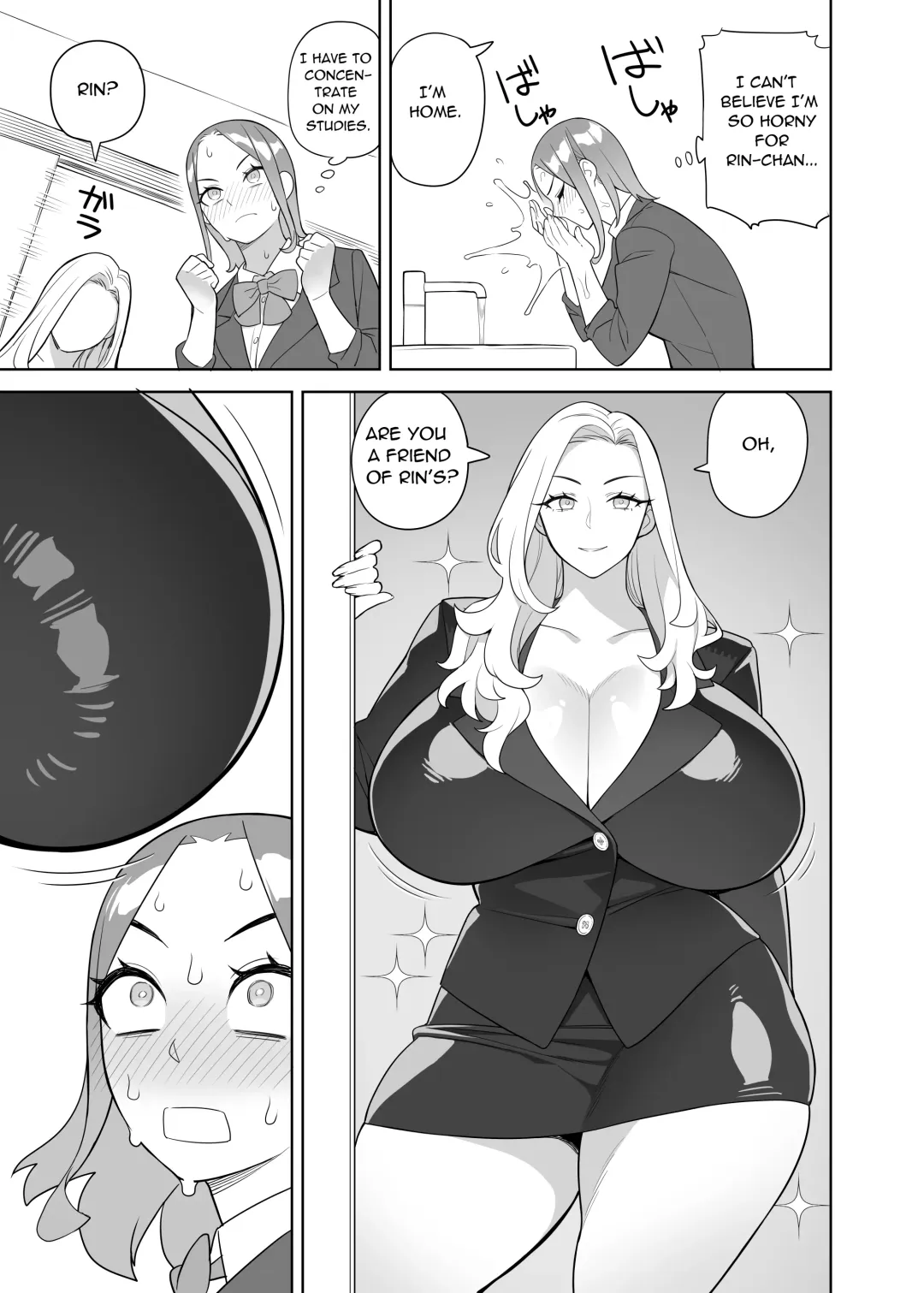 [Hidarikiki] Friend and Her Mom Fhentai - Page 4