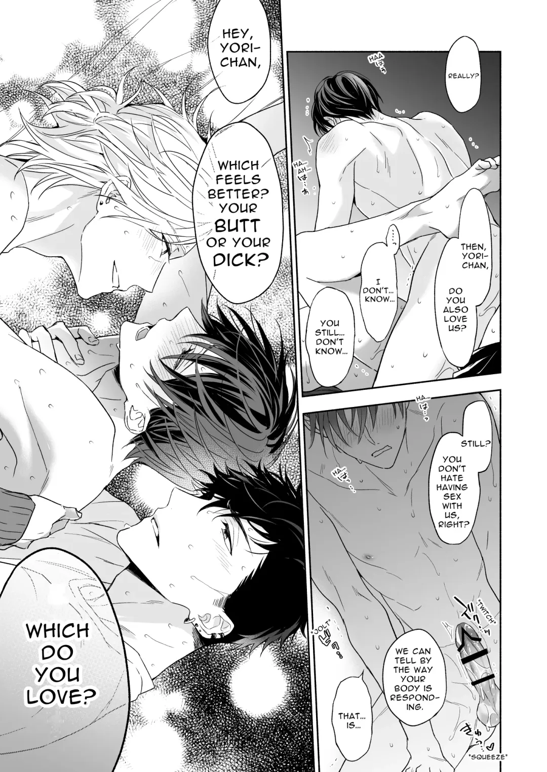 [Nabara Shouko] Tachi to Neko Docchi ga Ii no? ~Tsuyudaku Ecchi na Mitsudomoe~ | Top or Bottom? ~Sweaty 3-Way Sex~ Fhentai - Page 41