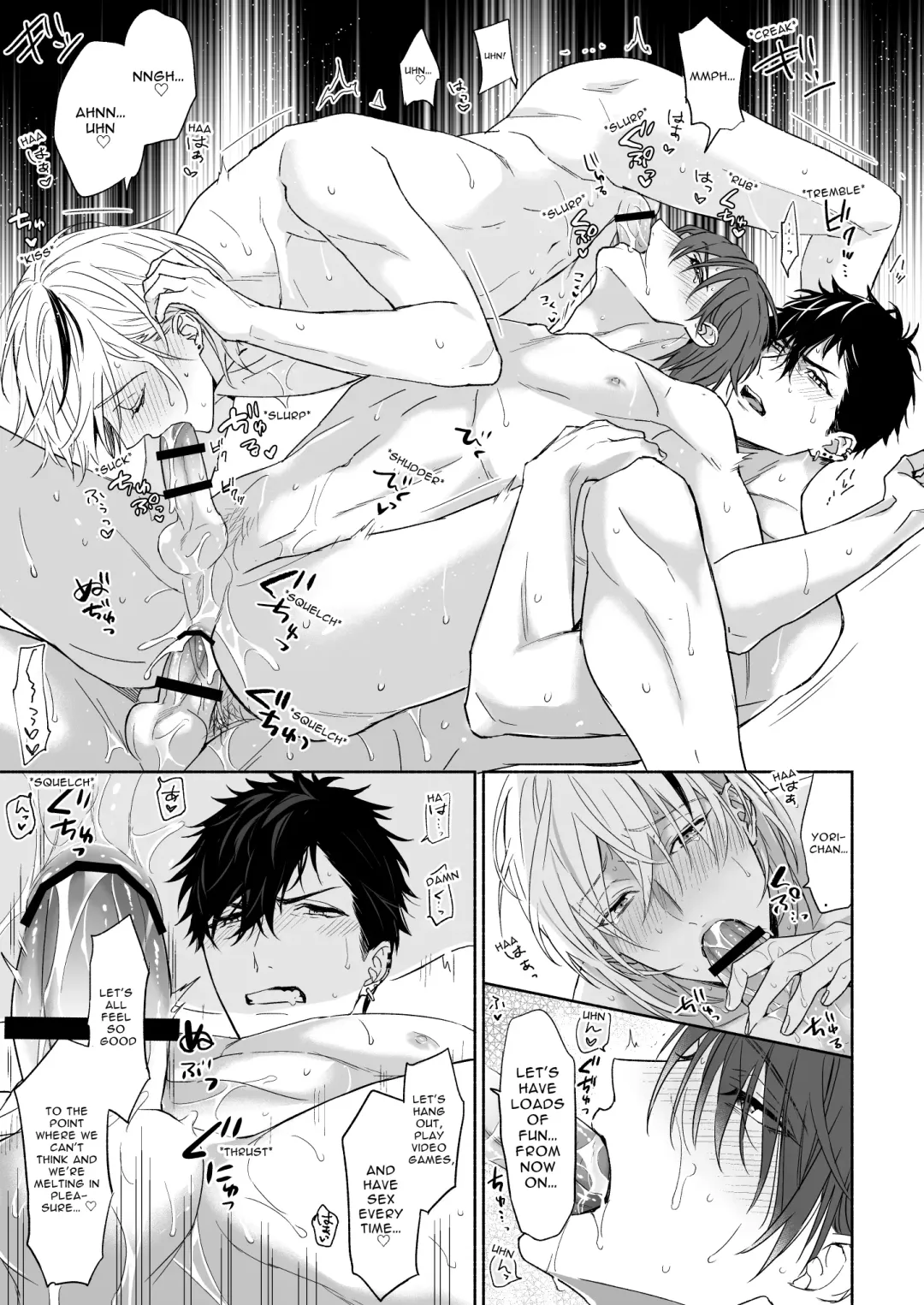 [Nabara Shouko] Tachi to Neko Docchi ga Ii no? ~Tsuyudaku Ecchi na Mitsudomoe~ | Top or Bottom? ~Sweaty 3-Way Sex~ Fhentai - Page 45