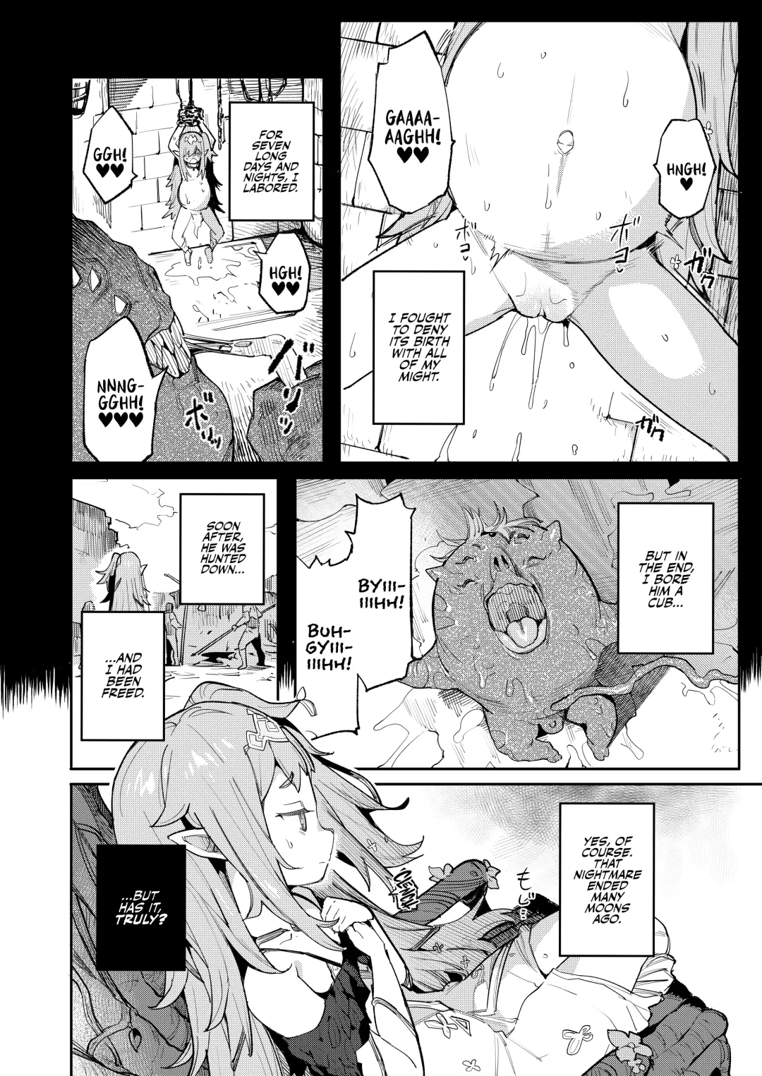 [Henrybird - Yanagihara Mitsuki] Seirei Rougoku Nyehiru ~Choukyou Zumi no Osanai Shikyuu ni Kizamareru Koufuku Bunsho~ | Enslaved Nymph Nyehil - The Tale of a Broken Sow Whose Immature Womb Was Trained To Submit Fhentai - Page 8