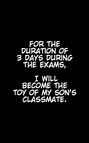[Karukiya] My Mother Will Be My Classmate's Toy For 3 Days During The Exam Period - Chapter 1 Asami Arc Fhentai - Page 9