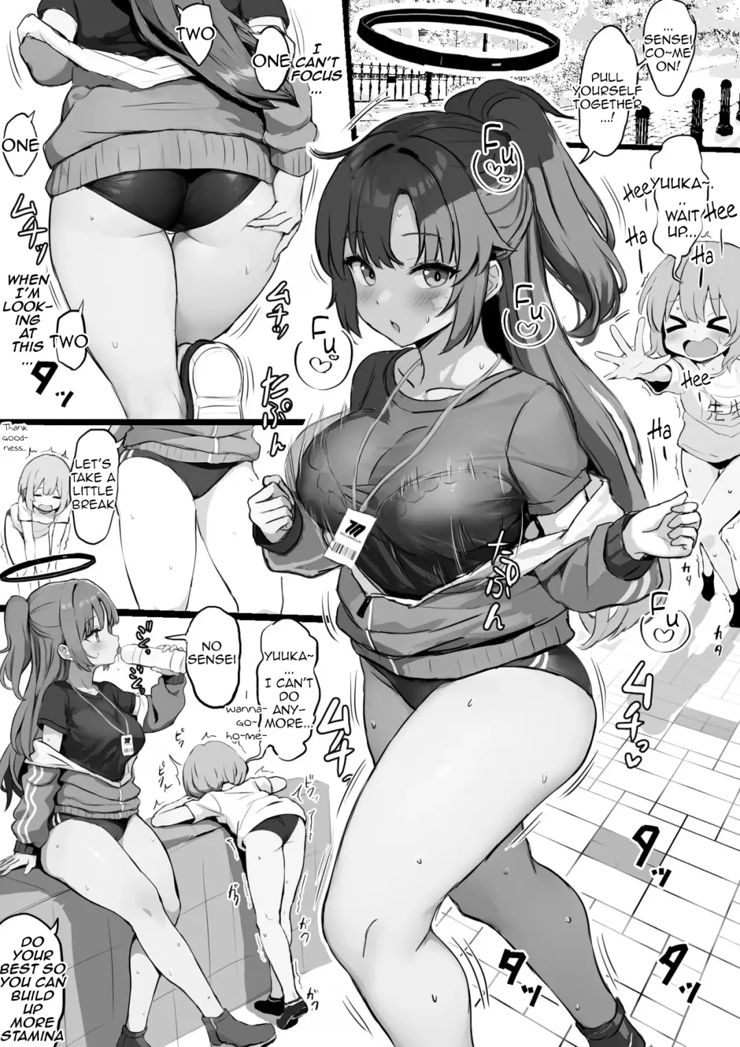 Read Taisoufuku Yuuka ga Shota Sensei ni Futomomo Koki toka Shirikoki toka o Segamareru Manga - Fhentai.net