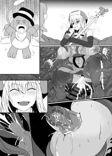 [Shimakawa] Mesugaki Mahou Shoujo wa Daikkirai na Zako Youma ni Karada o Torikomareta node Kankaku Shadan no Mahou o Tsukatte Asa made Taeru Fhentai.net - Page 78