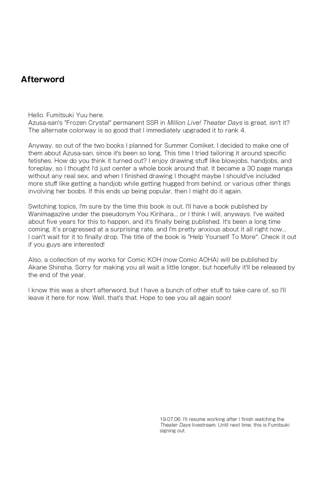 [Kirihara You] Azusa-san ga Te to Kuchi dake de Shite Kureru Hon | Azusa-san Only Uses Her Hands and Mouth Fhentai - Page 32