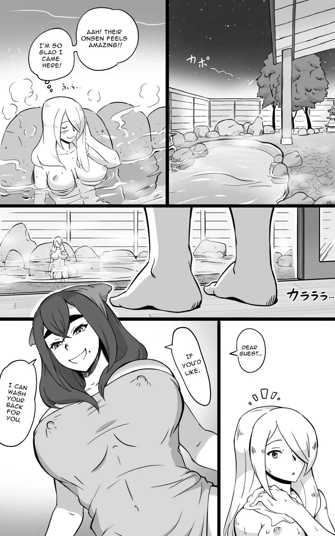[Mizuiro Megane] Hitou Futanari Onsen Himitsu no Shoushin Ryokou | Hidden Futanari Hot-springs Retreat ~what becomes of the broken hearted~ Fhentai - Page 6