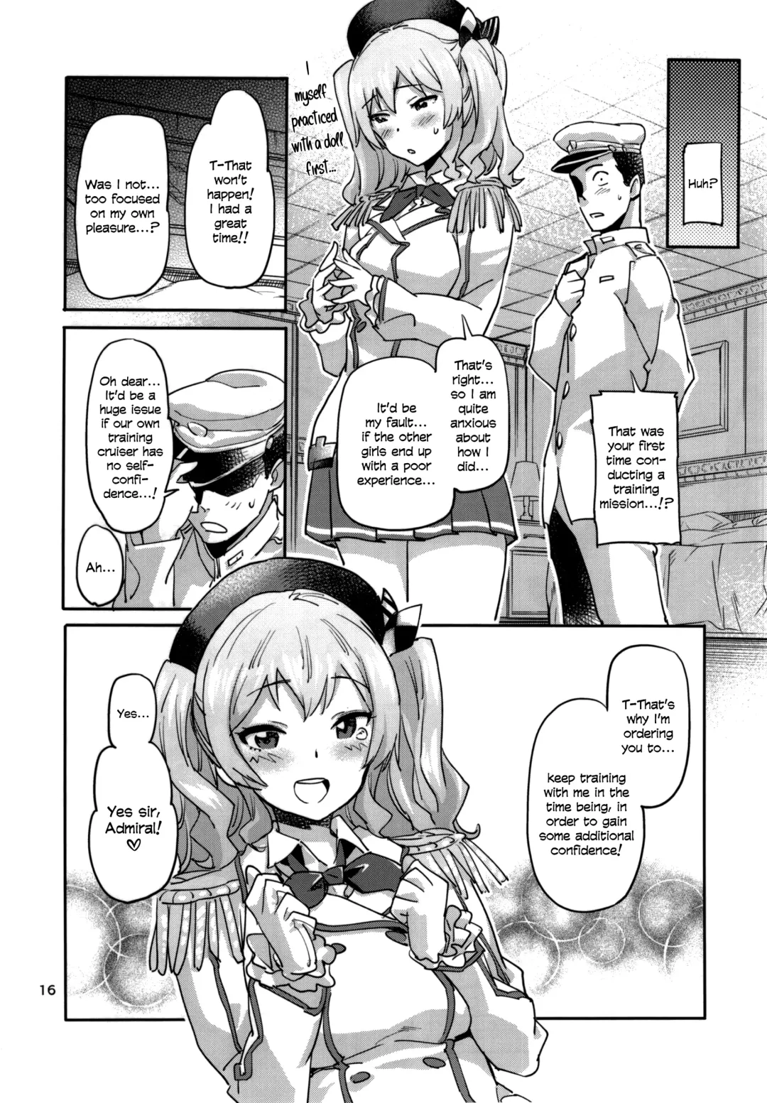 [Sameda Koban] Kashima to Yoru no Renshuukan | Nighttime Sex Training with Kashima Fhentai - Page 18