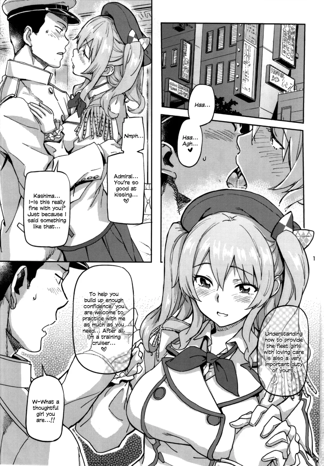 [Sameda Koban] Kashima to Yoru no Renshuukan | Nighttime Sex Training with Kashima Fhentai - Page 3