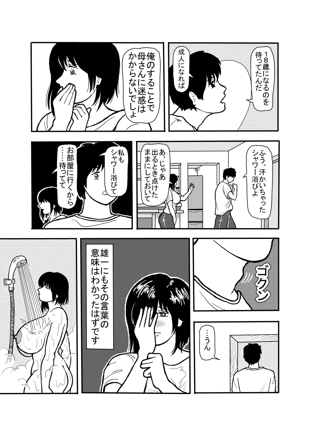 [Bouningen] 息子と二人きりで暮らすことになりました―初めての膣内射精― Fhentai - Page 15
