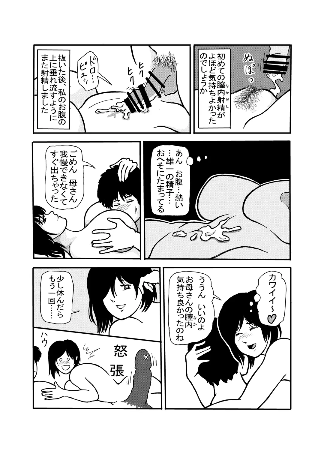 [Bouningen] 息子と二人きりで暮らすことになりました―初めての膣内射精― Fhentai - Page 28