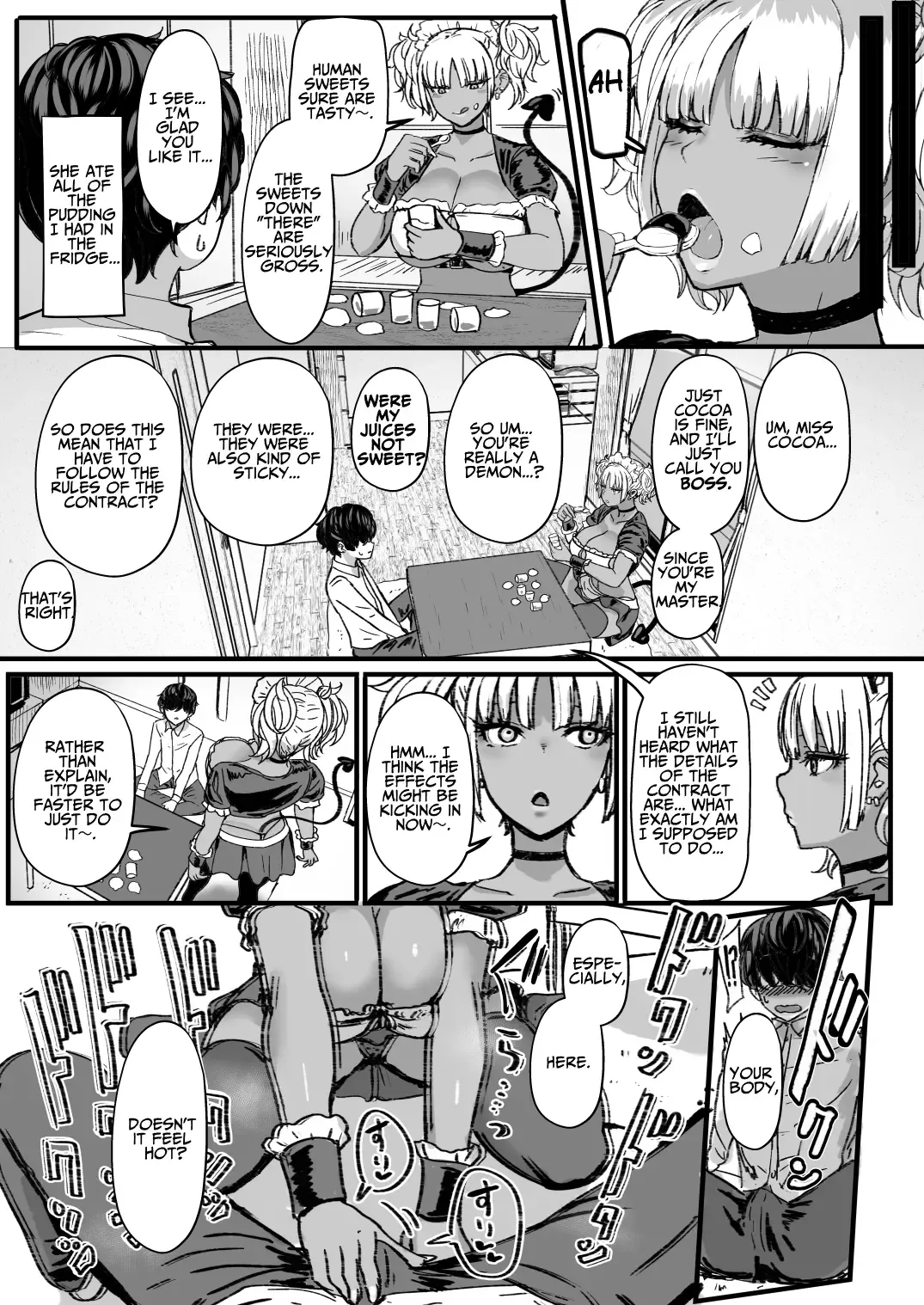 [Miyamoto Issa] | Kuro-Gyaru Succubus Maid Devours Her Master Fhentai - Page 5
