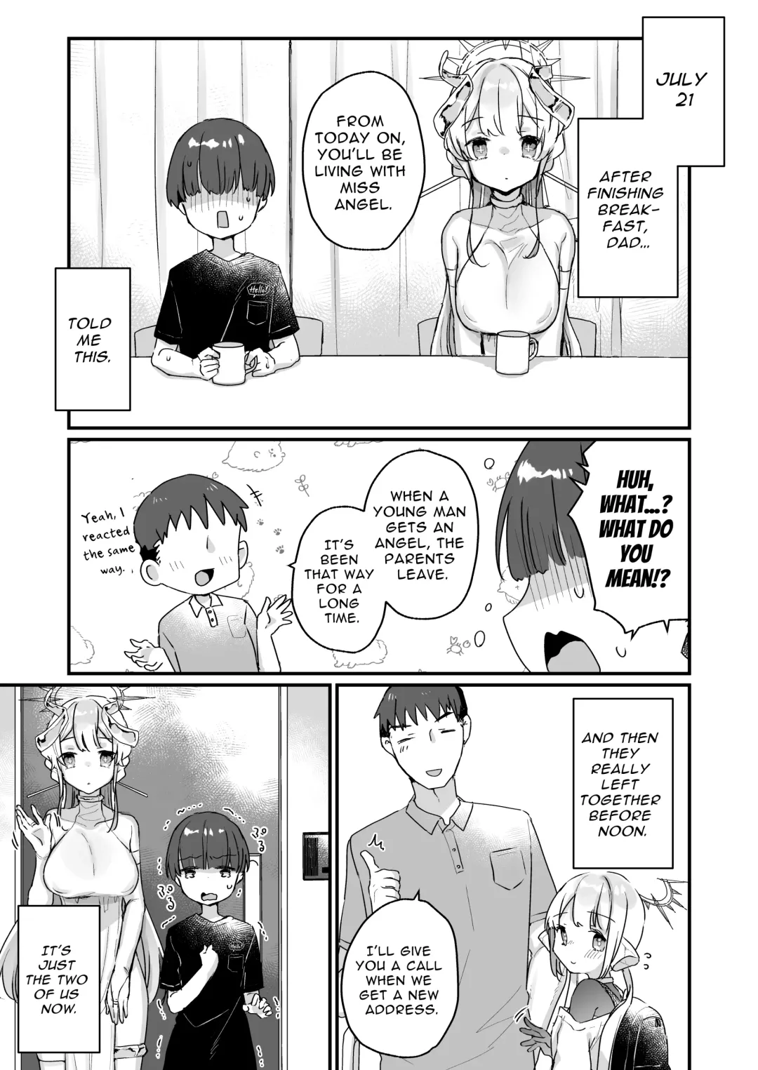 [Kanroame] Onaho Ochishita Kikai Tenshi-sama to Boku no Natsuyasumi | My Summer Vacation with a Fallen Faphole Mech Angel Fhentai - Page 10