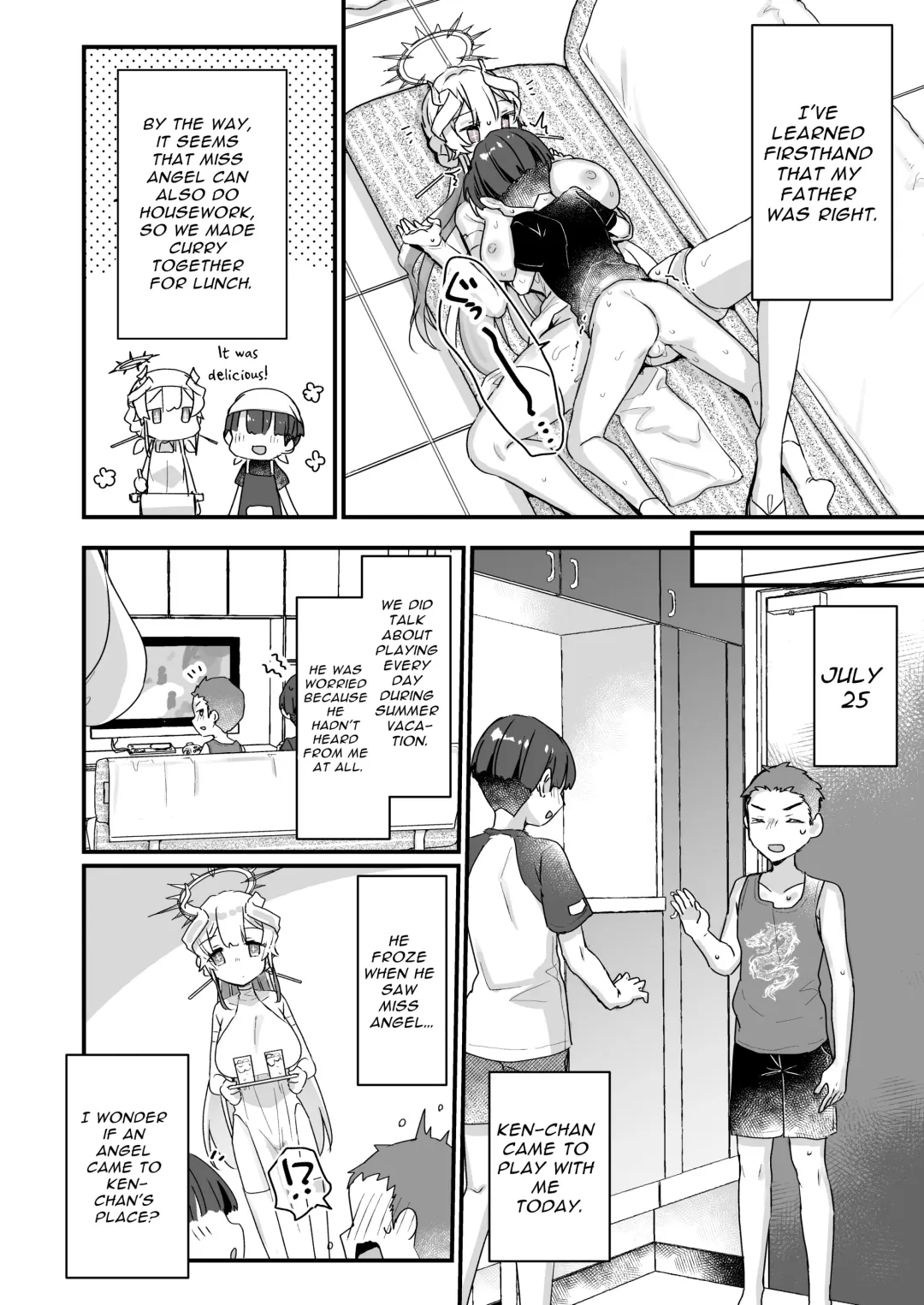 [Kanroame] Onaho Ochishita Kikai Tenshi-sama to Boku no Natsuyasumi | My Summer Vacation with a Fallen Faphole Mech Angel Fhentai - Page 21