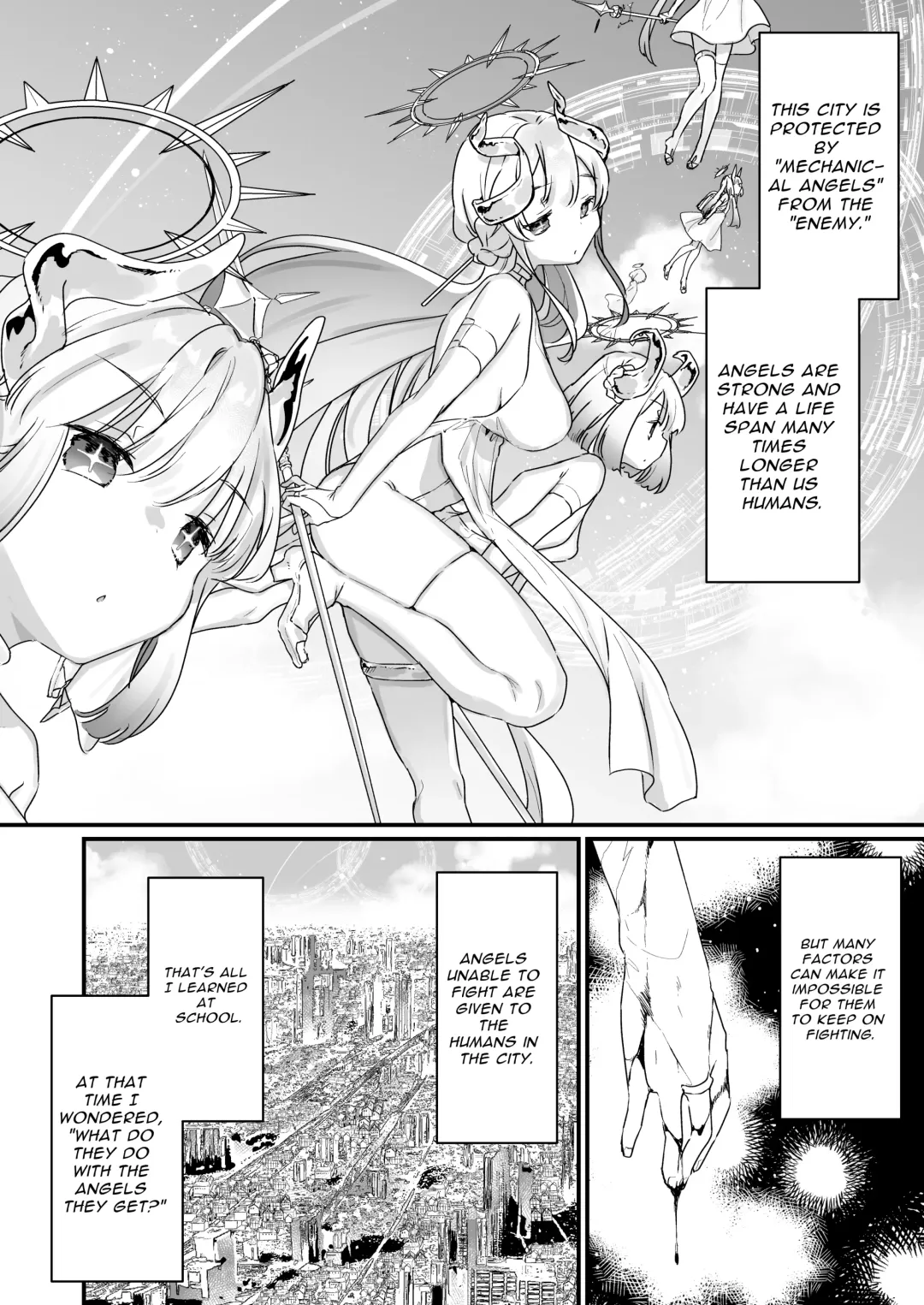 [Kanroame] Onaho Ochishita Kikai Tenshi-sama to Boku no Natsuyasumi | My Summer Vacation with a Fallen Faphole Mech Angel Fhentai - Page 3