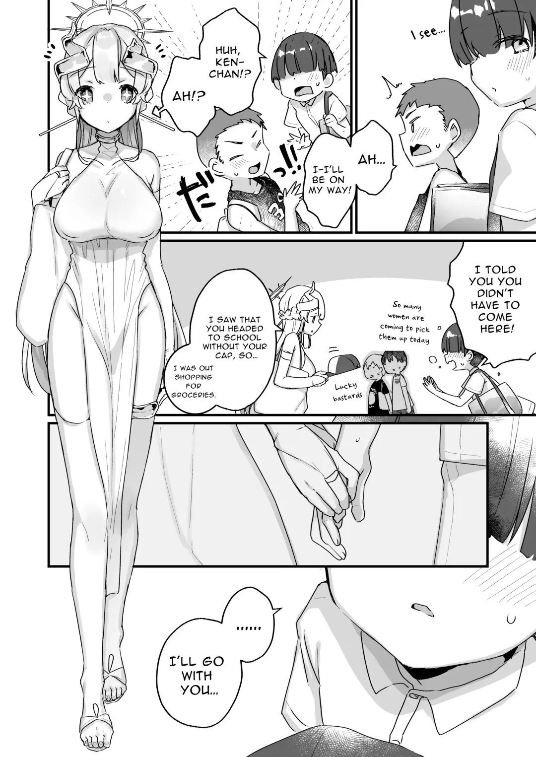 [Kanroame] Onaho Ochishita Kikai Tenshi-sama to Boku no Natsuyasumi | My Summer Vacation with a Fallen Faphole Mech Angel Fhentai - Page 41