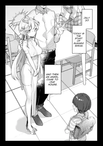 [Kanroame] Onaho Ochishita Kikai Tenshi-sama to Boku no Natsuyasumi | My Summer Vacation with a Fallen Faphole Mech Angel Fhentai - Page 2