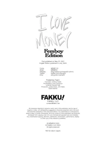 [Meme50] I Love Money - Femboy Edition Fhentai - Page 16