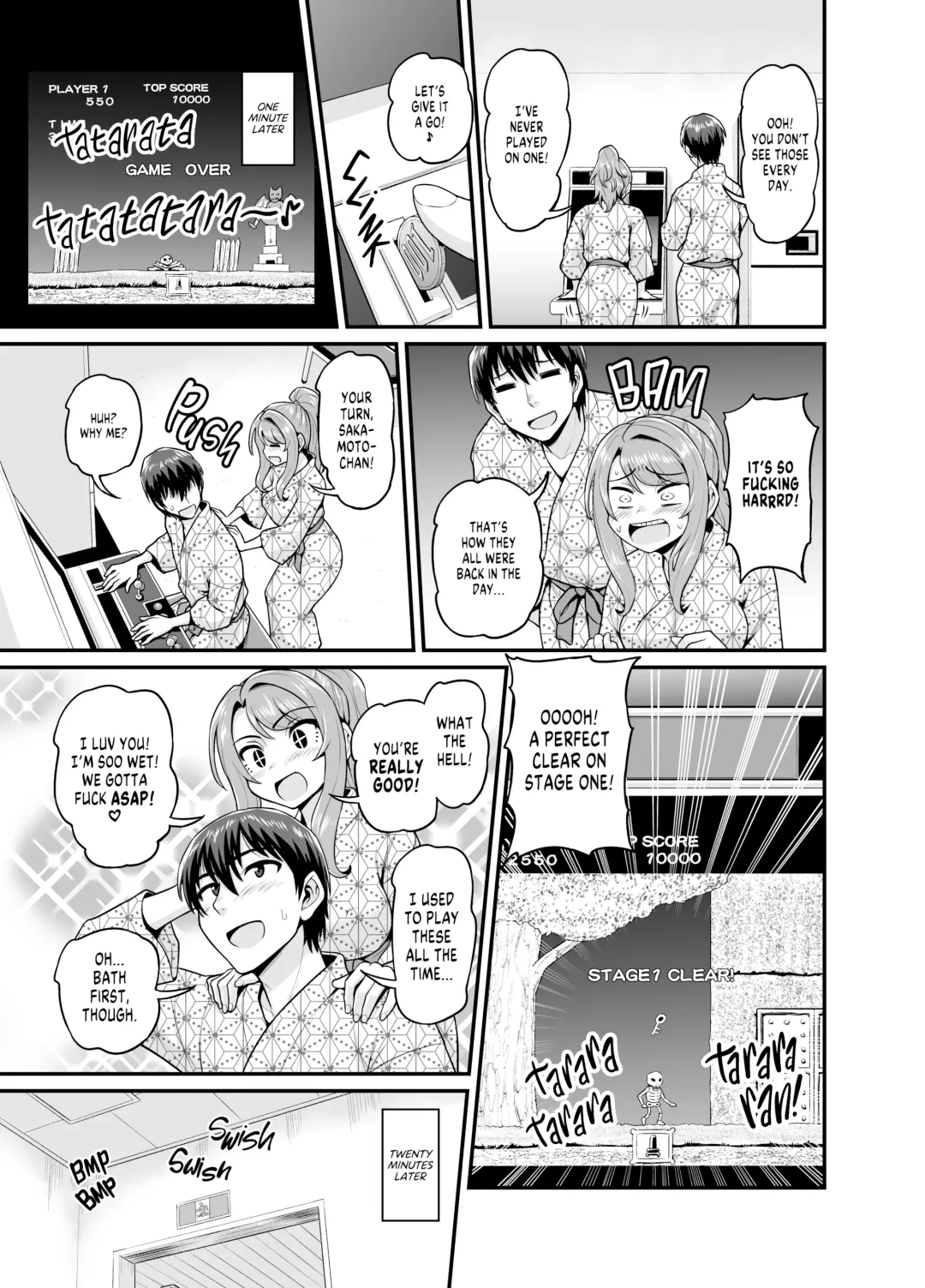 [Gachonjirou] Game Tomodachi no Onnanoko to Onsen Ryokou de Yaru Hanashi NTRver. | Getting it On With Your Gaming Buddy at the Hot Spring NTRVer. (decensored) Fhentai - Page 10