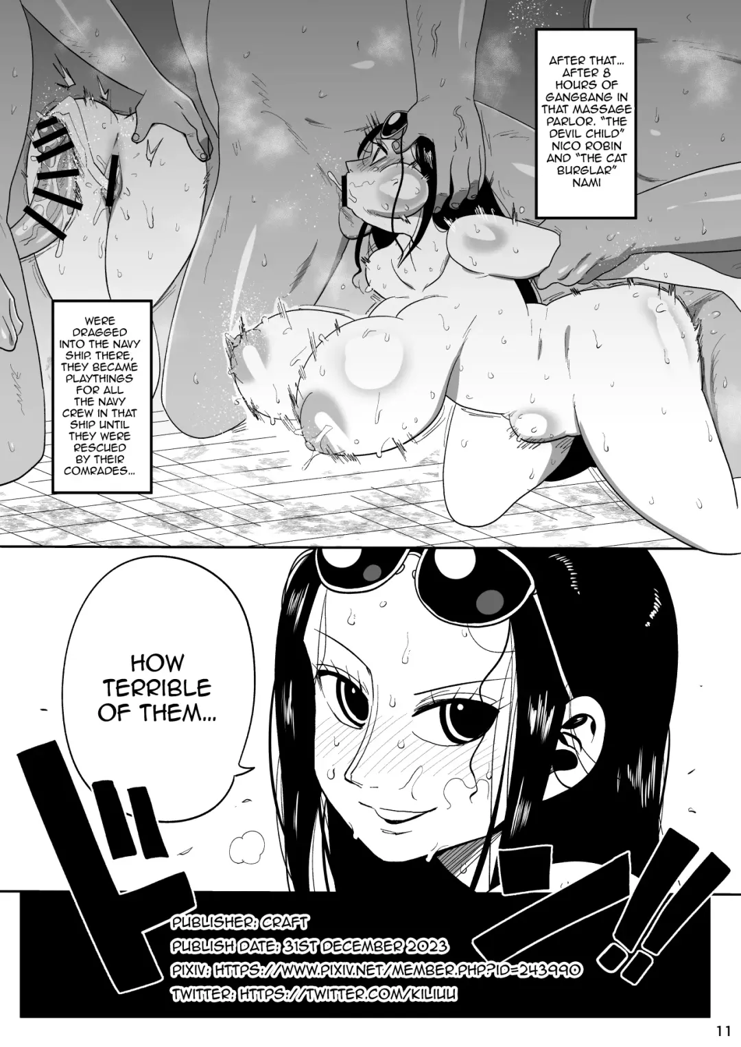 [Kiliu] Nico Robin vs Massage Oji-san | Nico Robin Vs. Masseur Old Man Fhentai.net - Page 11