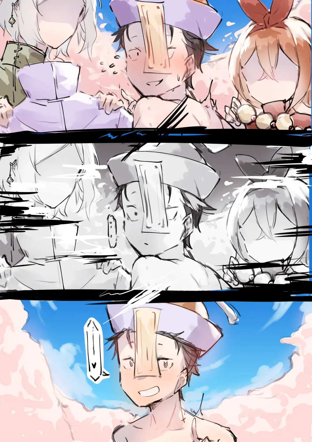 Subaru x Emilia and Rem Fhentai.net - Page 22