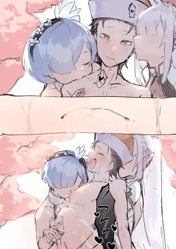 Subaru x Emilia and Rem Fhentai.net - Page 28