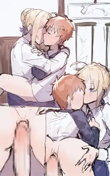 Shirou x Saber, Rin, Sakura and Rider Fhentai.net - Page 6