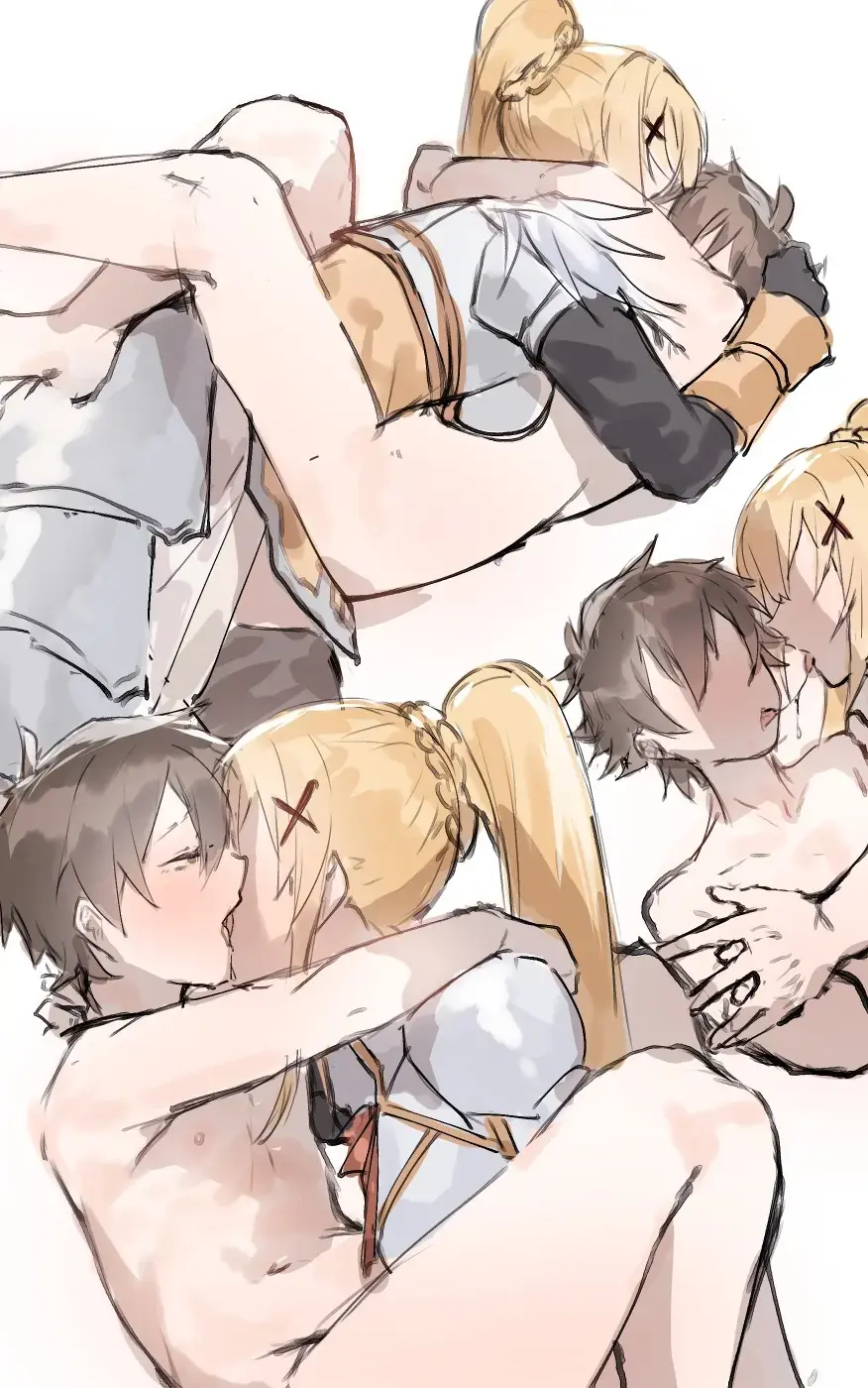 Kazuma x Konosuba girls femdom Fhentai - Page 4