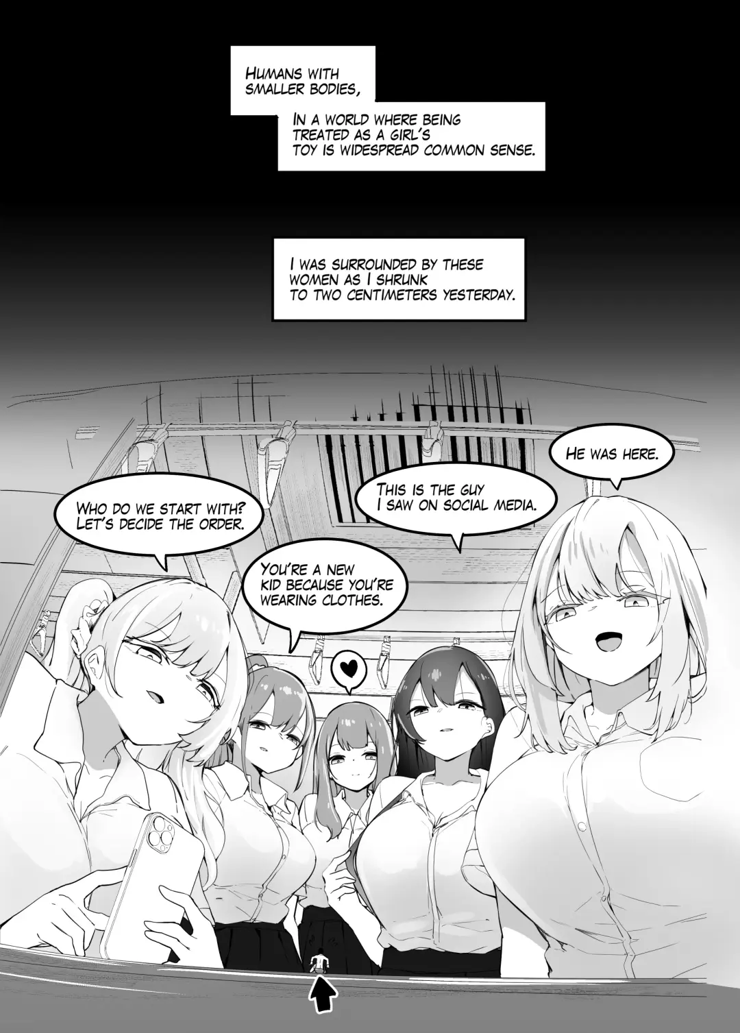 [Marushamo] Surrounded By Girls On The Train Fhentai.net - Page 1