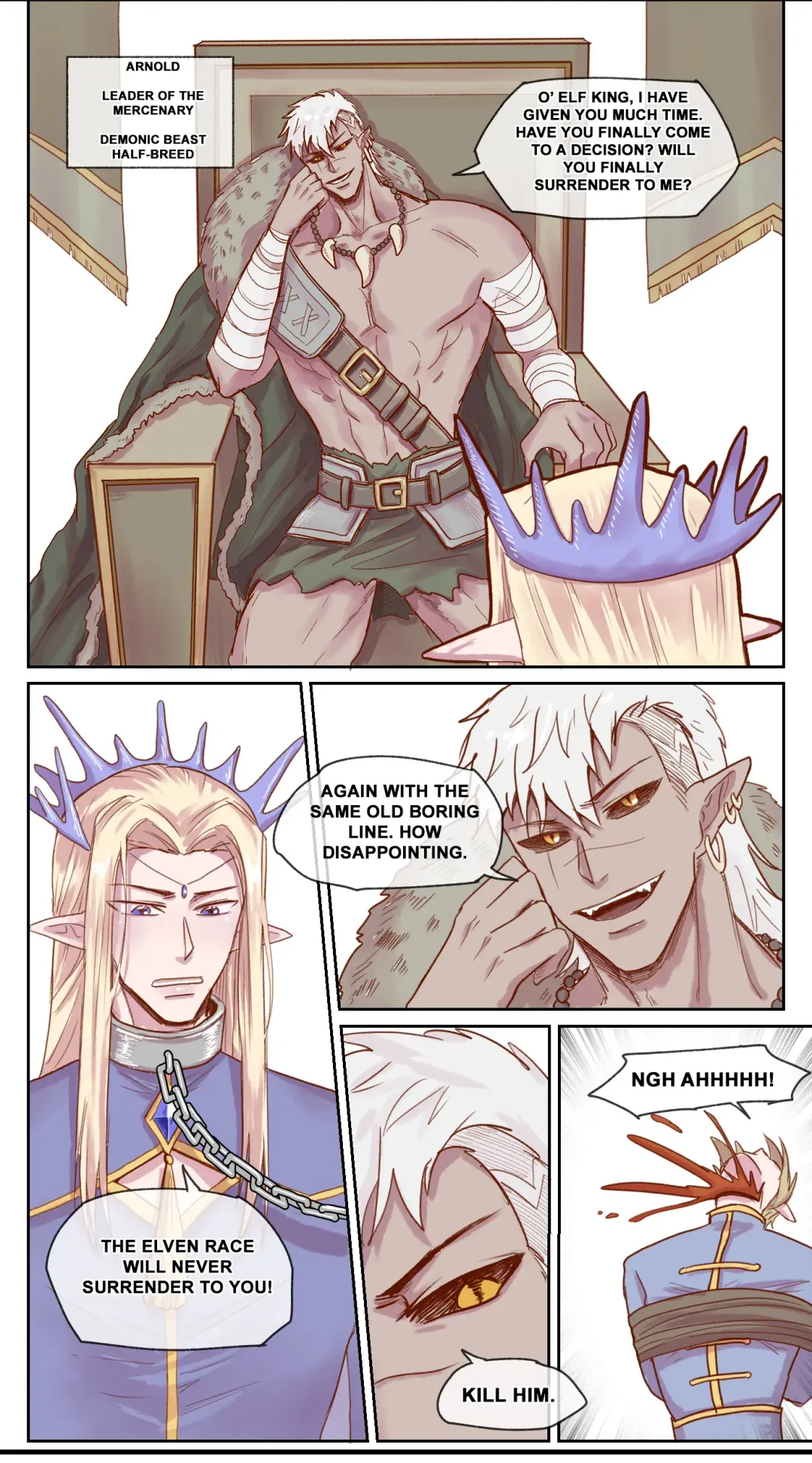 【DARK STORY】THE MERCENARY AND THE ELF KING Fhentai.net - Page 3