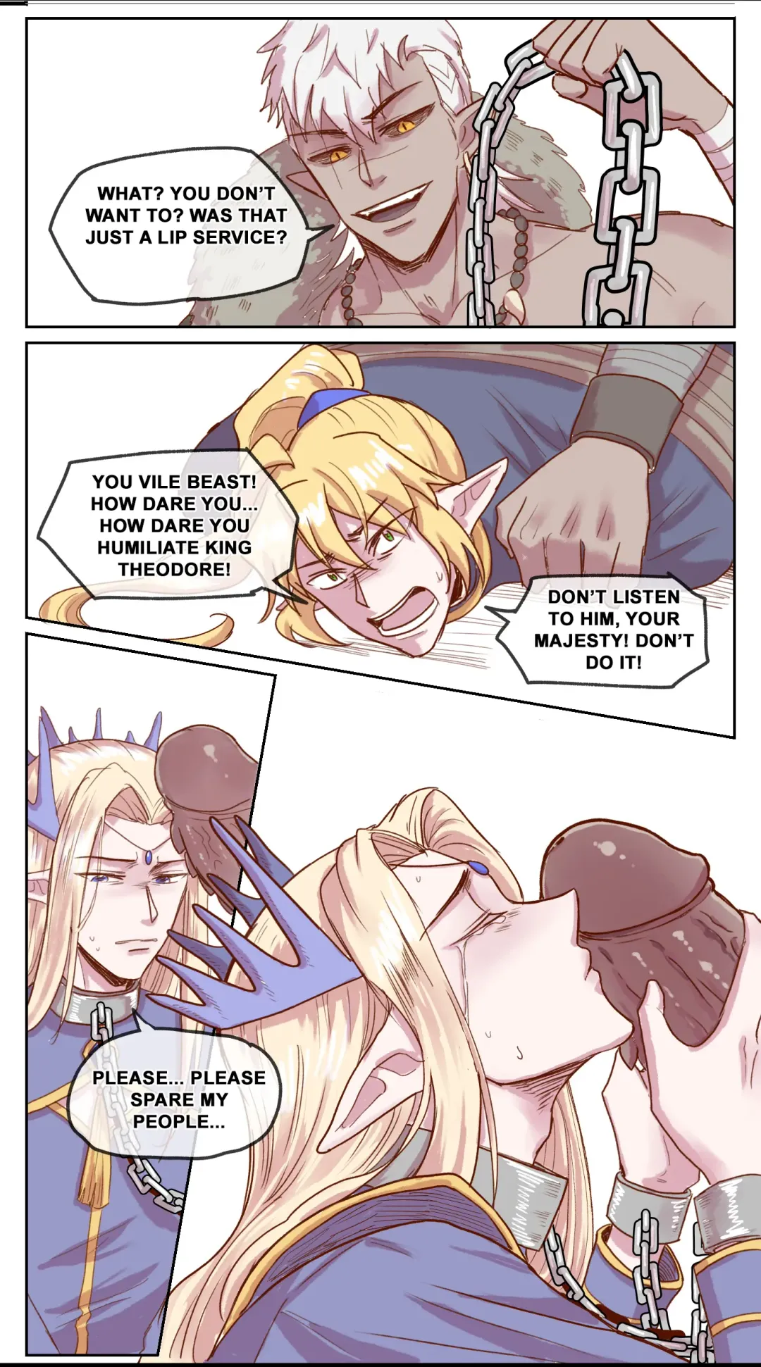 【DARK STORY】THE MERCENARY AND THE ELF KING Fhentai.net - Page 6