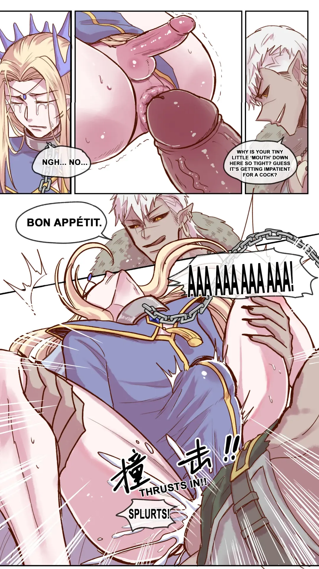 【DARK STORY】THE MERCENARY AND THE ELF KING Fhentai.net - Page 9