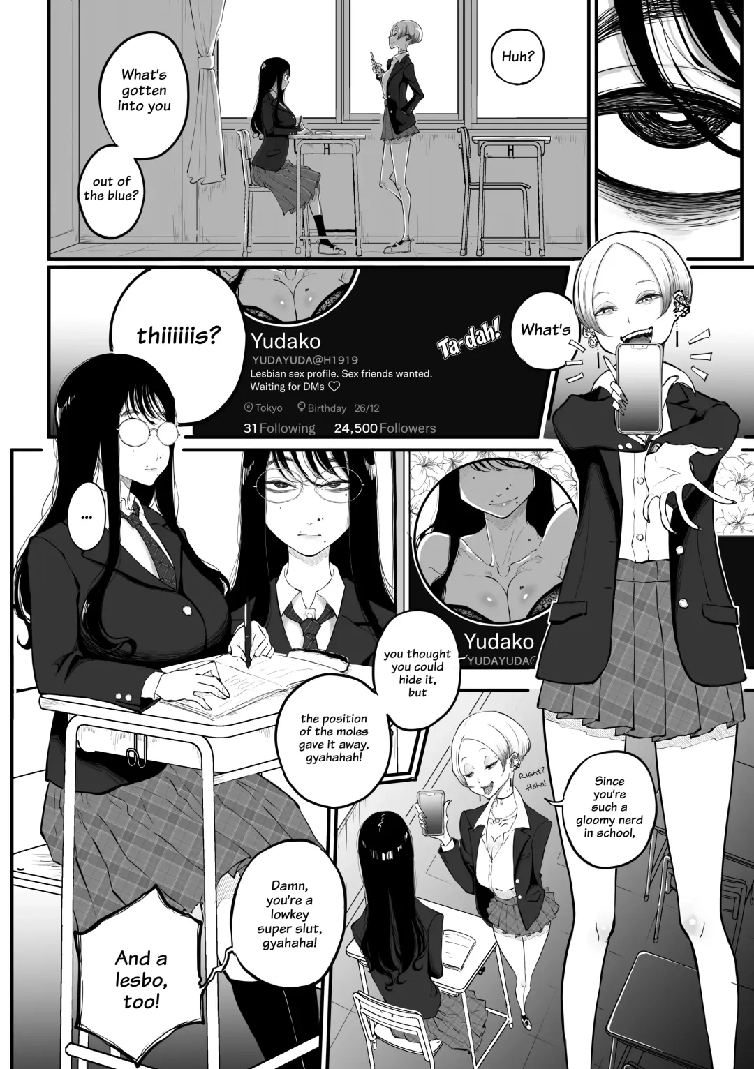 [Pandacorya] InCha no Uraaka o Mitsuketa Gal ga Baka ni Shite Karakau Hanashi | The Gyaru Who Mocked a Nerd After Discovering her Secret Account Fhentai.net - Page 2