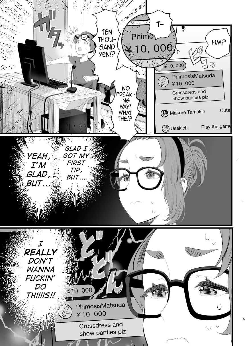 [Guro Tsuki] Otokonoko Haishinsha Nagesen ni Noserarete Hamerarechaimashita Fhentai - Page 5