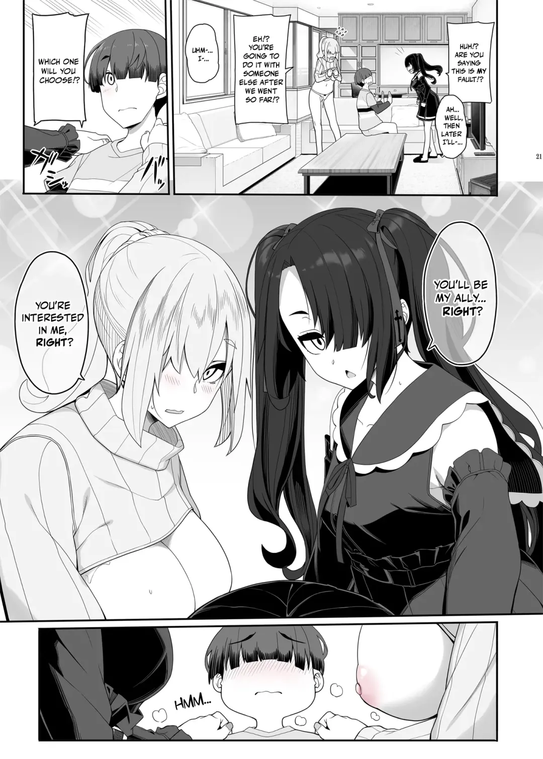 [Kirin Kakeru] Wake Ari Josei wa Yoru no Ecchi de Shirokuro Tsuketai | A Flawed Pair of Girls Want To Settle Things Through A Night Of Sex Fhentai.net - Page 20