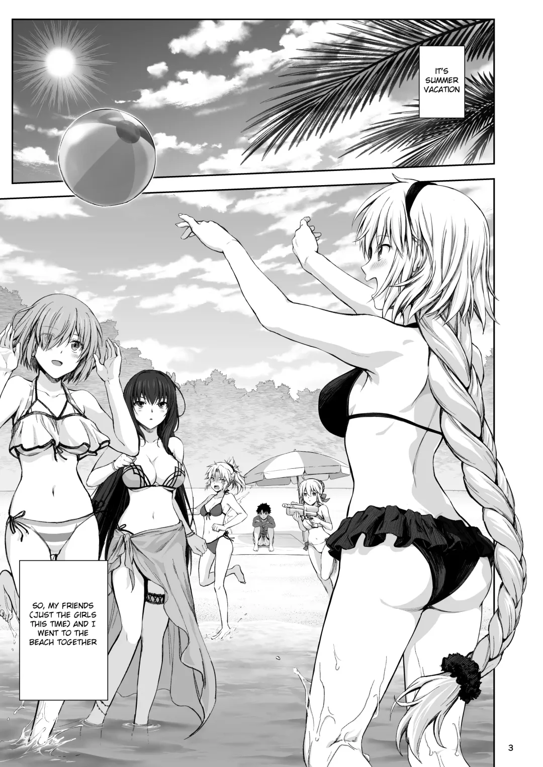 [Chacharan] Jeanne to Natsu no Umi | Summer beach with Jeanne (decensored) Fhentai - Page 4