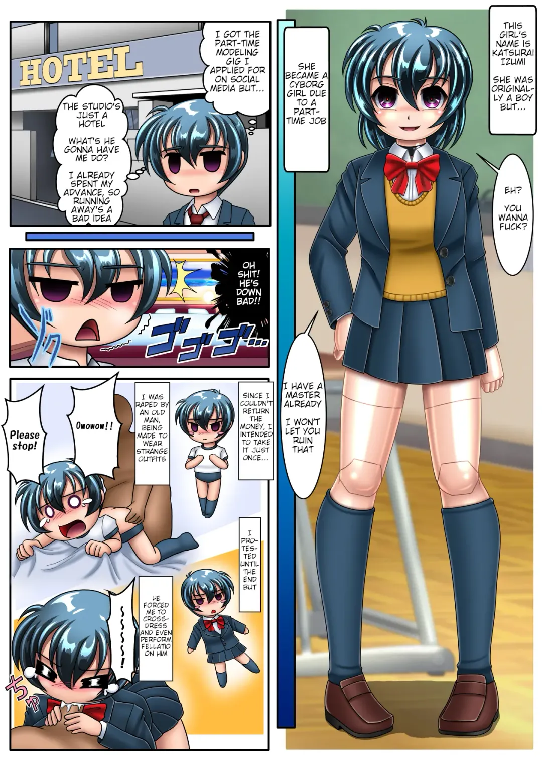 TS Cyborg Izumi Izumi-kun Haramimasu! | TS Cyborg Izumi: Izumi-kun Gets Pregnant! Fhentai - Page 2