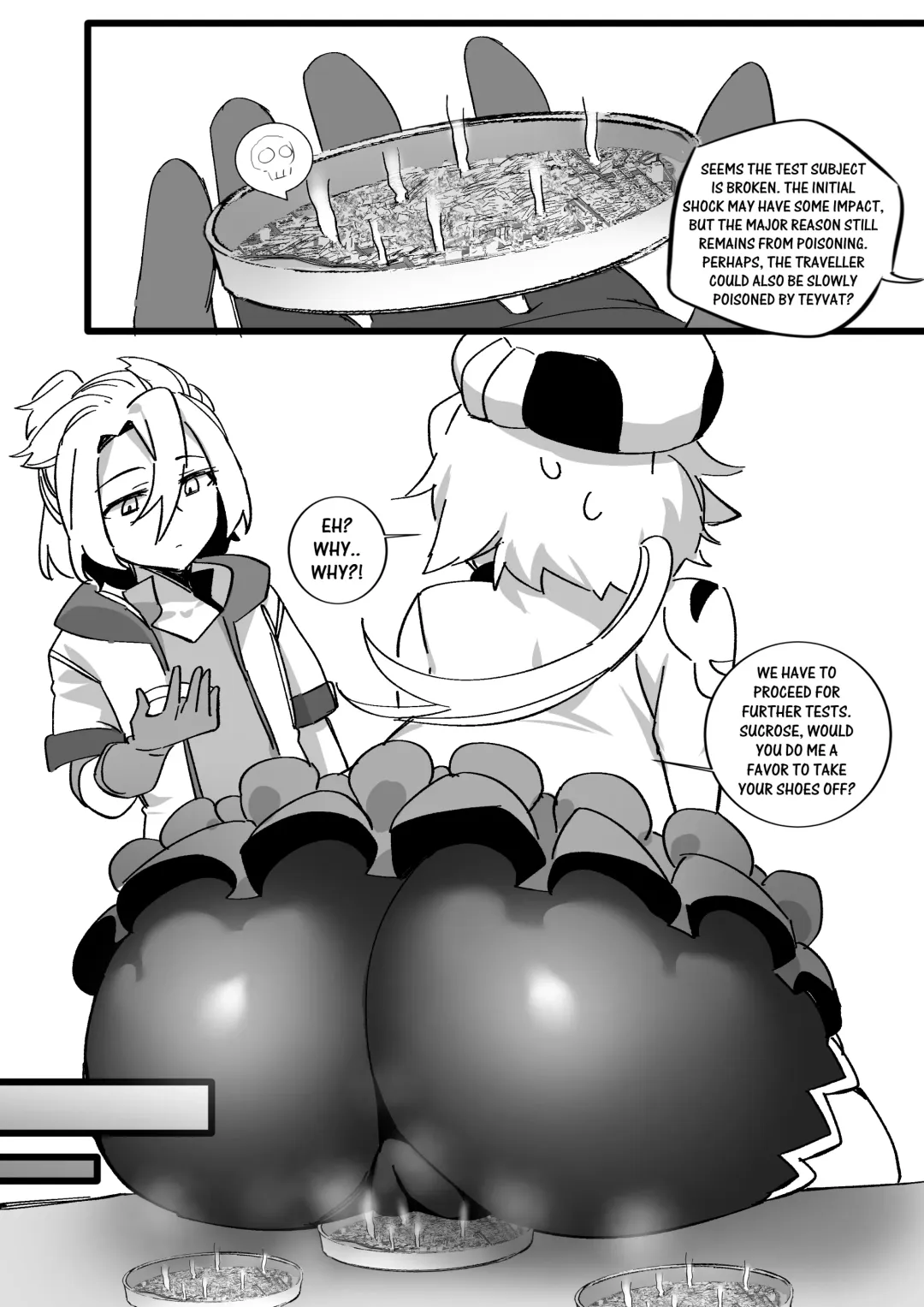 [Kazan No You] Albedo & Sucrose's Isekai Observation Research Report Fhentai - Page 12