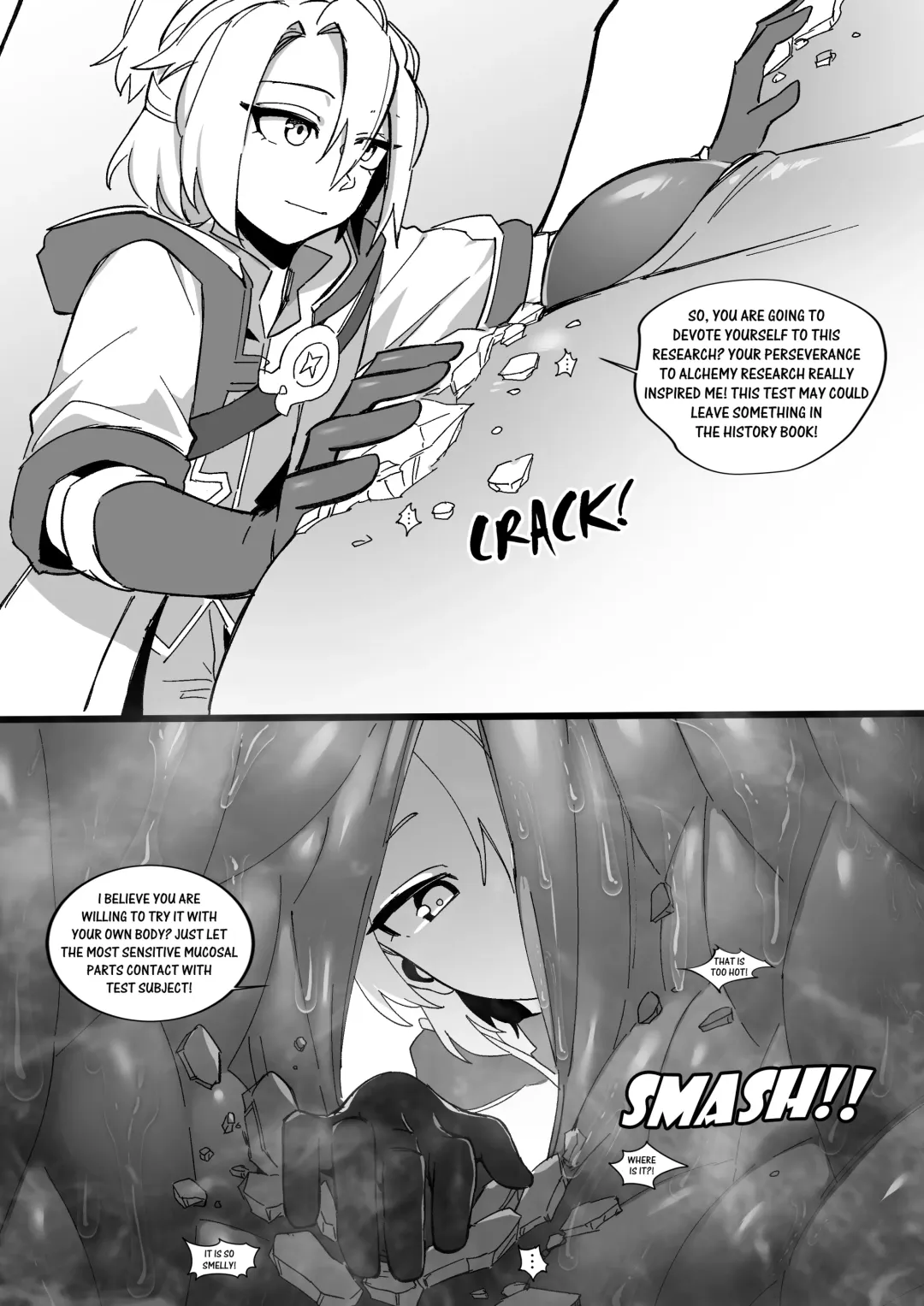 [Kazan No You] Albedo & Sucrose's Isekai Observation Research Report Fhentai - Page 25