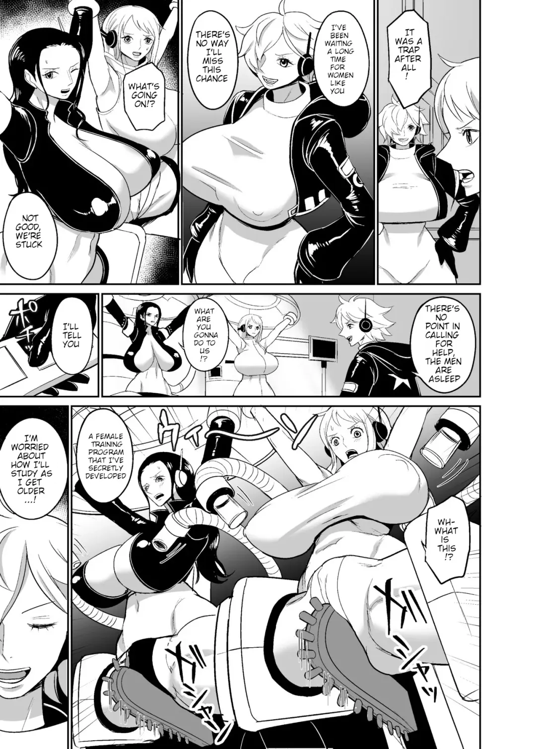 [Hamiltan] Onna Kaizoku Kyousei Zecchou Kikaikan | Female Pirate Rape Machine Fhentai - Page 4