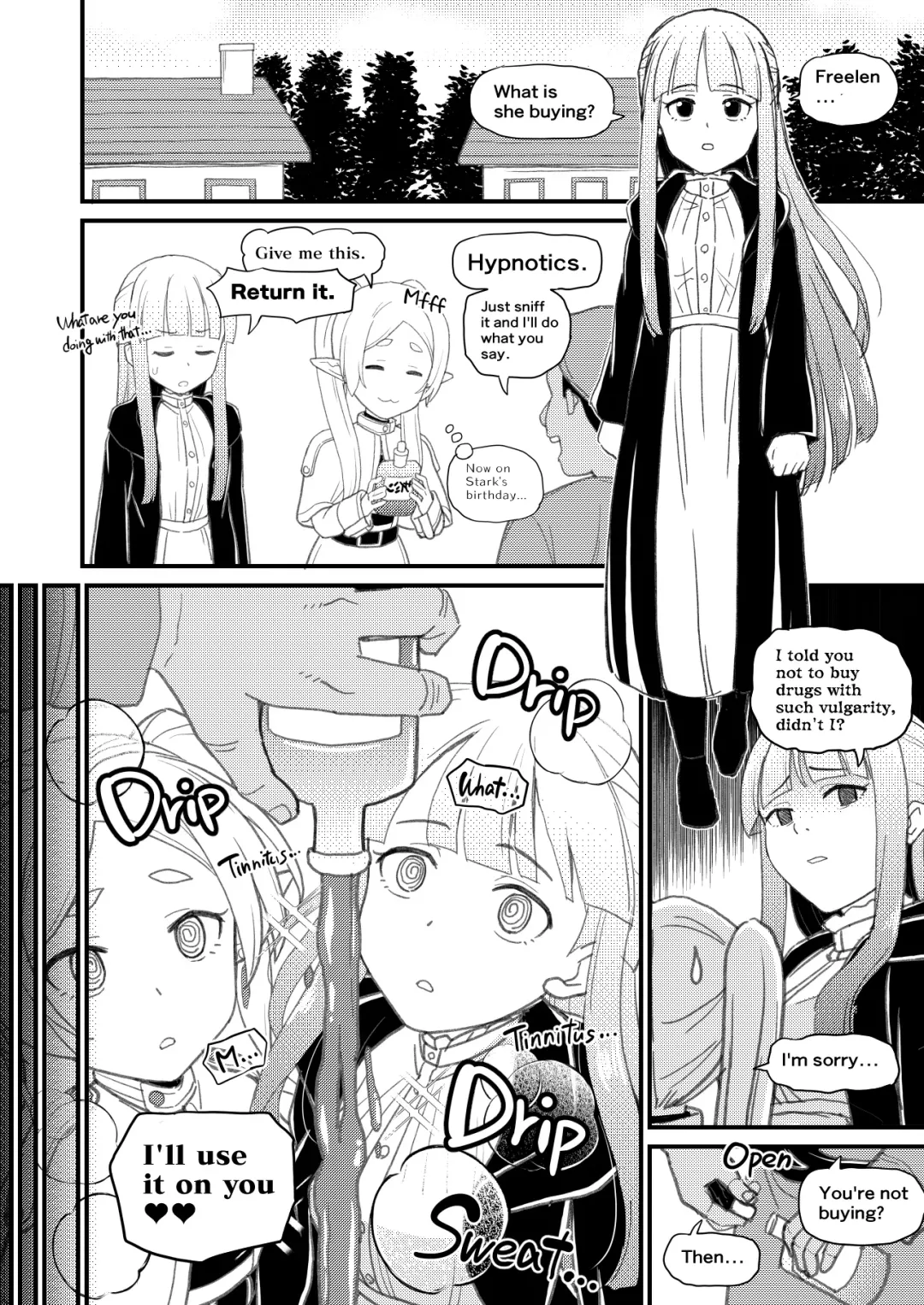 [Takku] Frieren-sama Hen na Kusuri o Kau no wa Oyame Kudasai | Freelen,please don't buy strange drugs. (decensored) Fhentai.net - Page 2