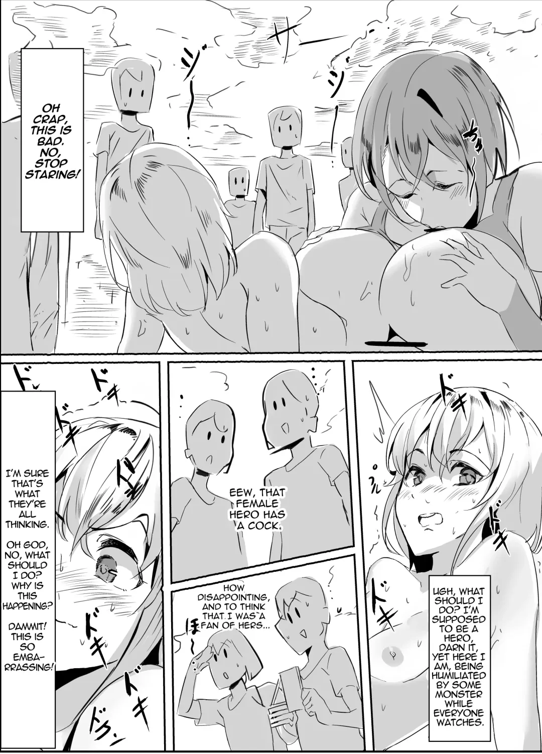 [Tikubin] Futanari Hero VS Lewd Mama Monster Fhentai - Page 9