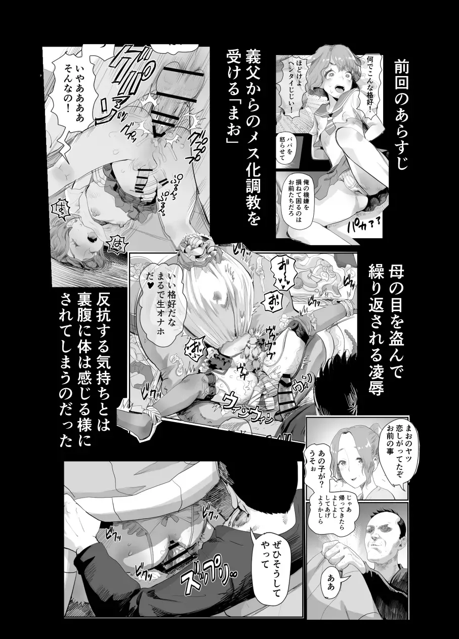 [Guro Tsuki] Papa no Onaho ni Nare 2 Mama ni himitsu no gaigairyokou Fhentai.net - Page 3