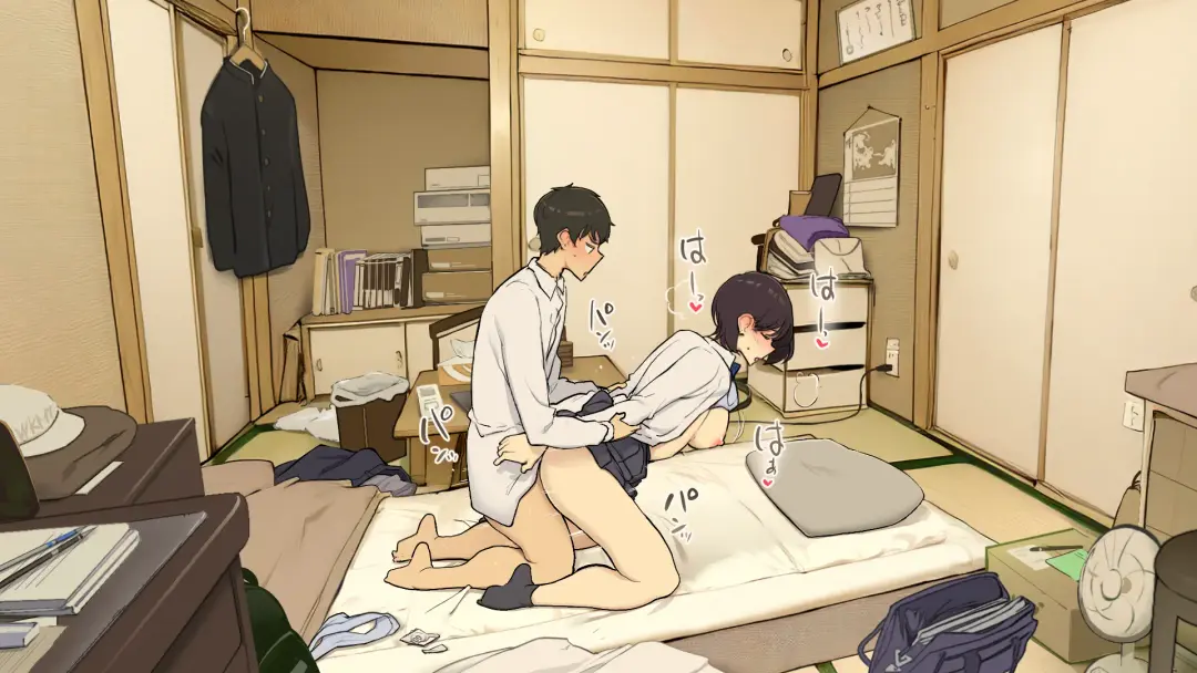 [Wakamatsu] Kazoku Zaitaku-chuu demo Jibun no Heya de Nantoka Sex Suru Gakusei Jidai Fhentai - Page 14